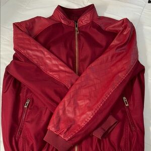 Tanning Red Bomber Jacket
